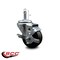Service Caster 3'' Phenolic Wheel Swivel 7/16'' Grip Ring Stem Caster with Brake SCC-GR20S314-PHS-TLB-716138 - alternate 2